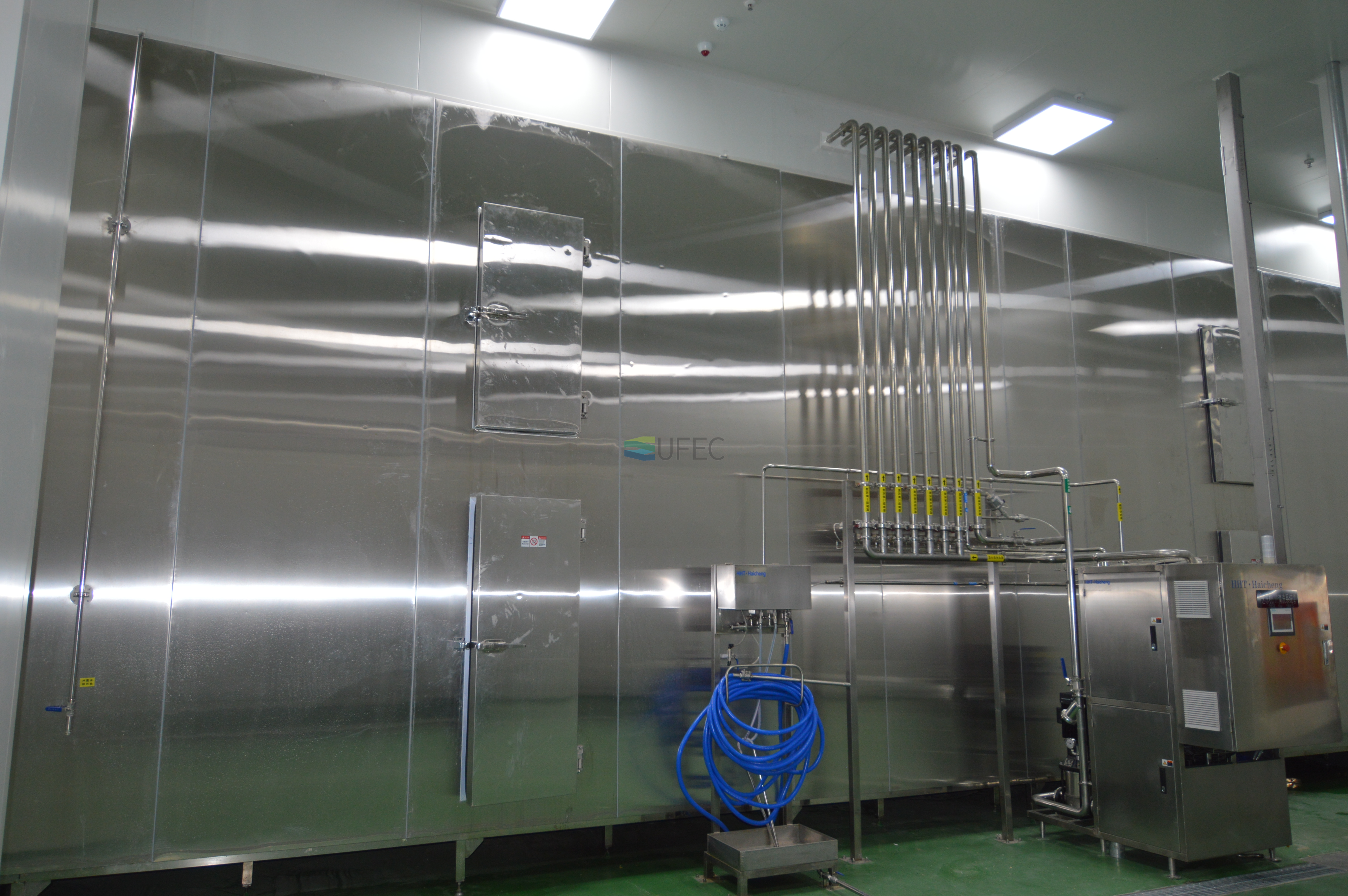 Congelador de túnel fluidizado de congelador rápido industrial grande